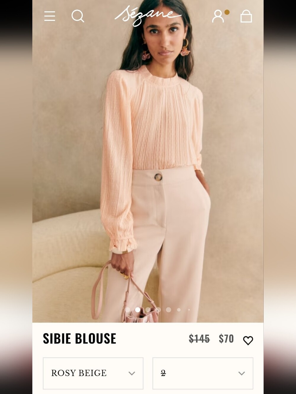 Sezane Sibie Blouse